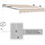 BESUNYST 63.6'' Fabric Cover Retractable Patio Awning-63927406-66013906