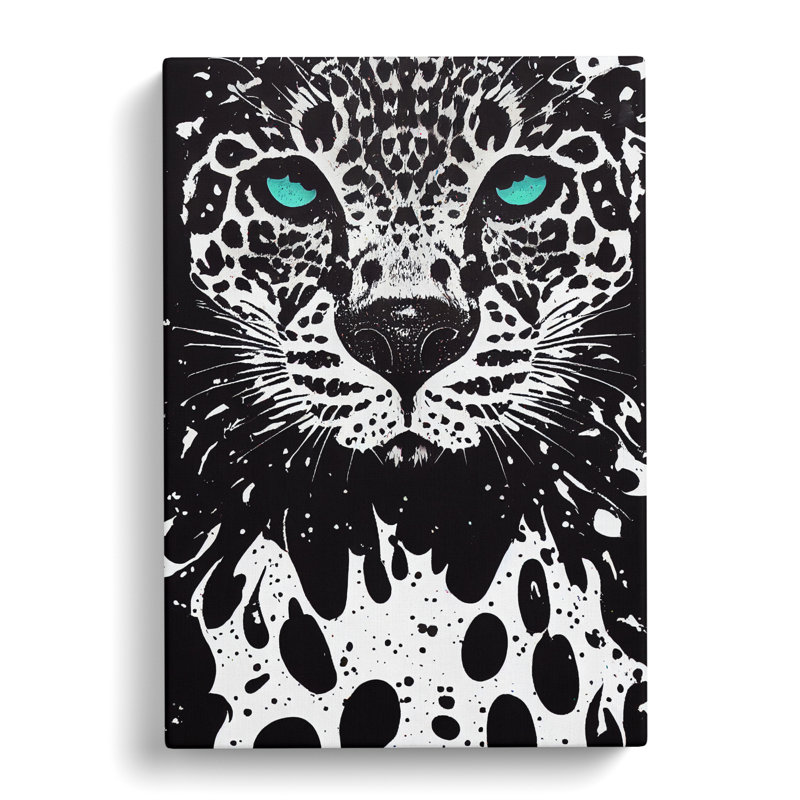 CAN-V0523-1343X Leopard Splatter Vol.3 - Wrapped Canvas Print, 60cm H x 40cm W x 3cm D