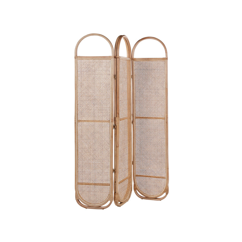 Akhilles 3 - Panel Folding Room Divider, Natural