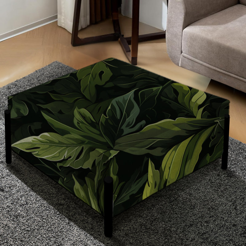 Jungle Camouflage Adventures - Grand repose-pieds carré camouflage