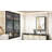 Cyrille Recessed & Surface Framed Medicine Cabinet with Mirror and Shelves-860957903-819396606