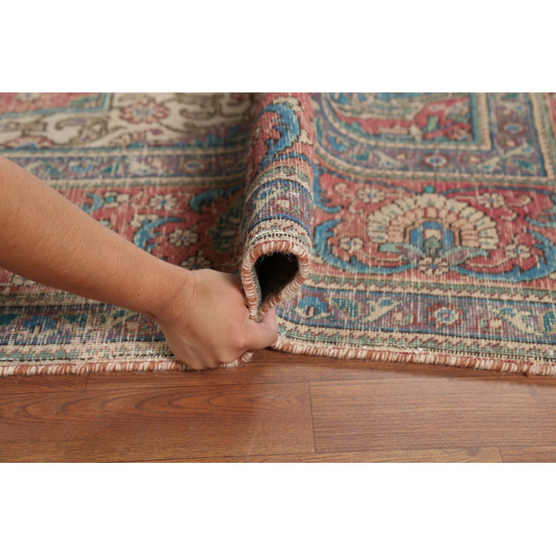 Tapis traditionnel géométrique rétro 8 x 11