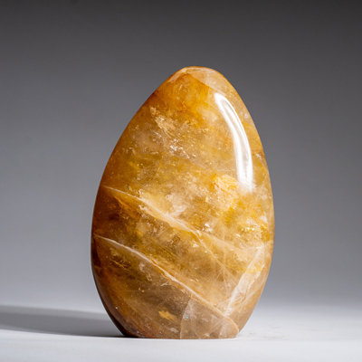 Genuine Polished Lemon Quartz Freeform from Madagascar (1.7 Lbs)
