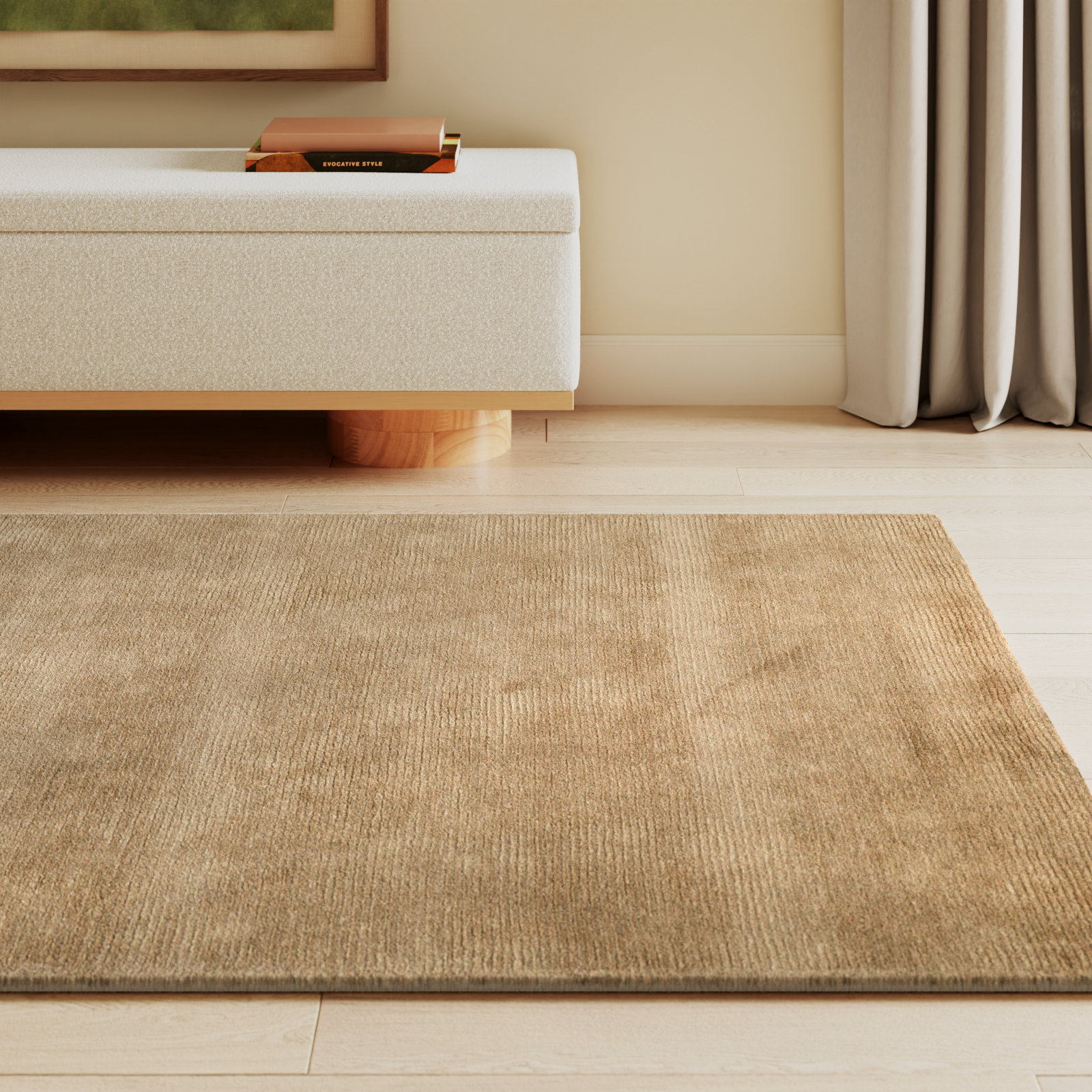 Cliona Hand-Tufted Jute Rug, Rectangle 5'x8'