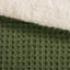 Ensemble d'édredon 3 pièces chenille tricoté gaufré, olive-130471685