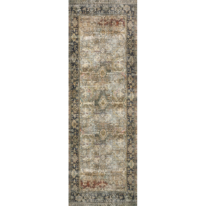 World Menagerie Giacinto Performance Olive/Green/Charcoal Rug & Reviews ...