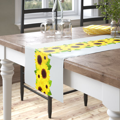 Groth Sunflower Garland Border Table Runner