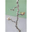 Table d'appoint ronde en aluminium 16,9 x 16,9 x 28 po avec branches argentées et or