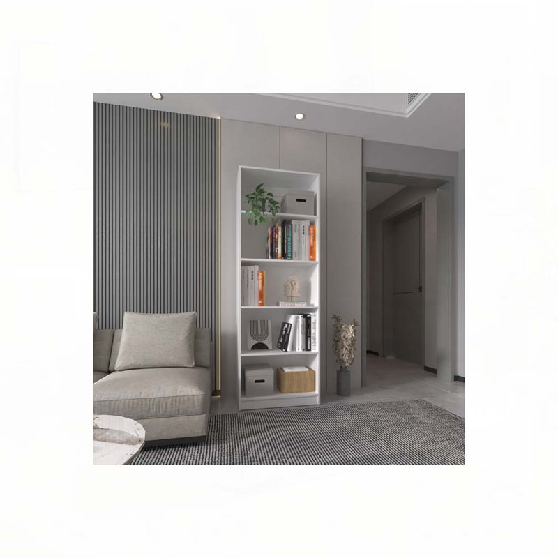 White 5-Shelf Bookcase