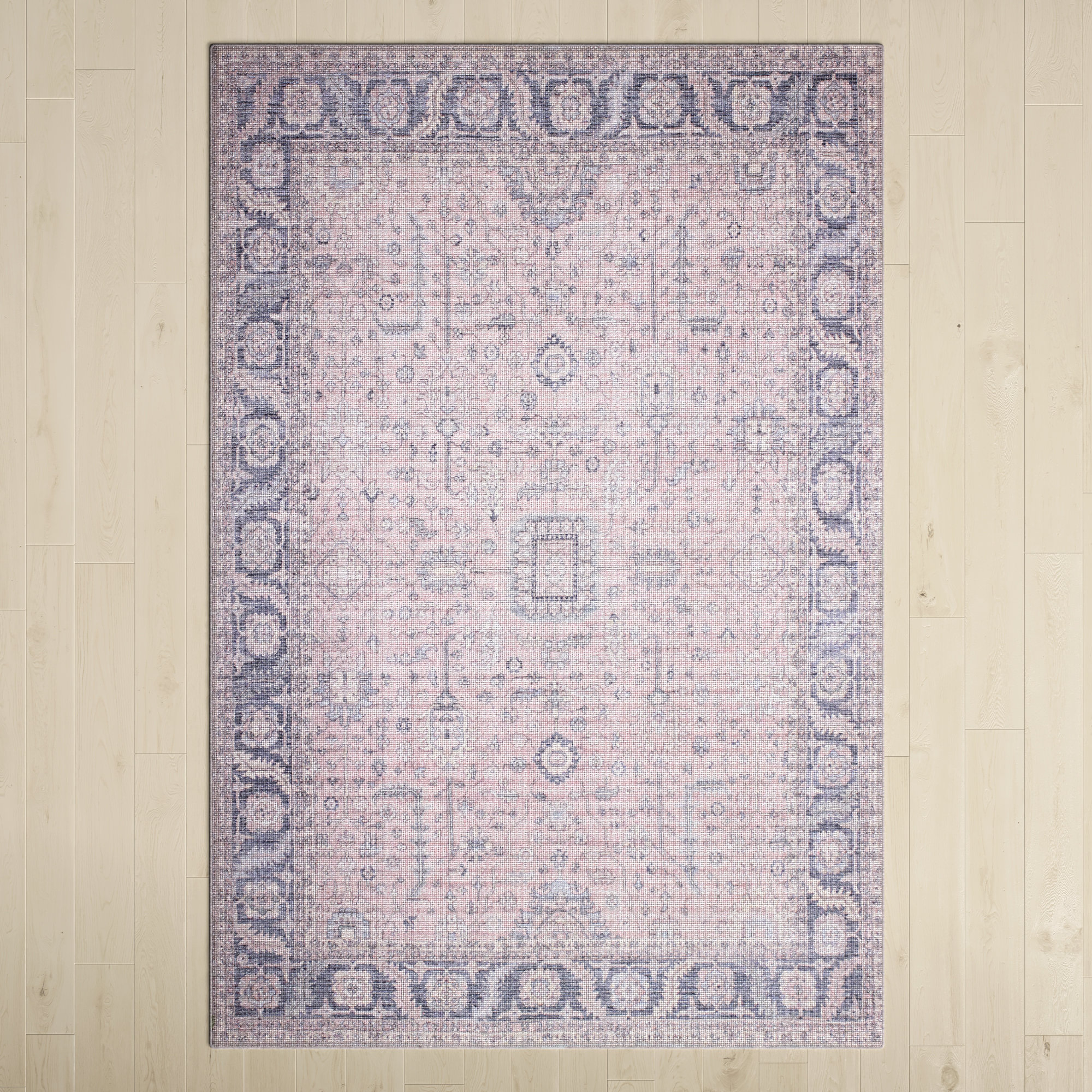 Harpy Cotton Blush/Blue Rug