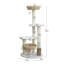 PetPals 49" Handwoven Cat Tree with Baskets and Rubber Groomer