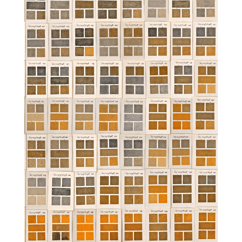 Wallpaper Roll, Brown/Yellow/White