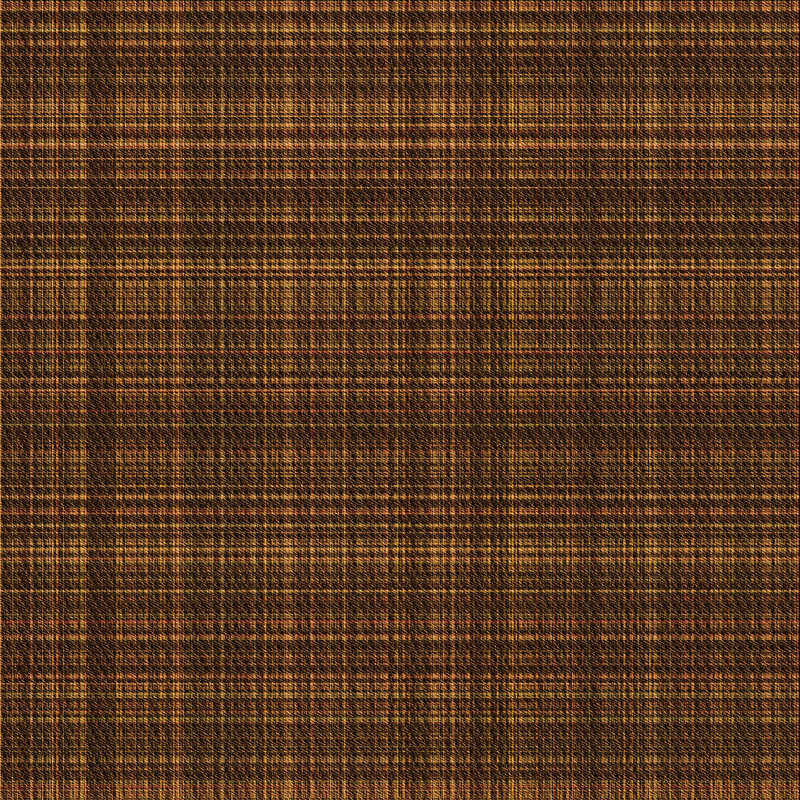 Tapis orange en laine à carreaux, Carré 5 pi