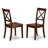 5 Piece Dining Table Set for 4 Includes a Square Kitchen Table and 4 Dining Room Chairs, Mahogany-159368252