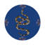 Sous-verres ronds en cuir Thistle and Snake-119015193