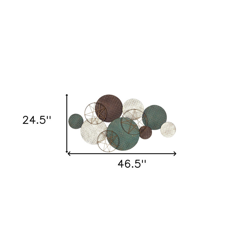Woven Texture Metal Plate Wall Decor
