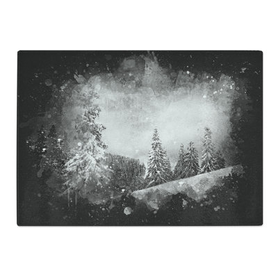 Tempered Glass Mystical Woods Chopping Board