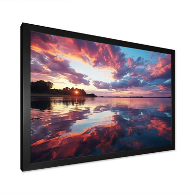 Horizon Sunset By The Lake II - Lake Wall Art
