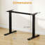 Electric Standing Desk Frame with LED Display Memory Positions for 40”-48” Desktop White-1101692609