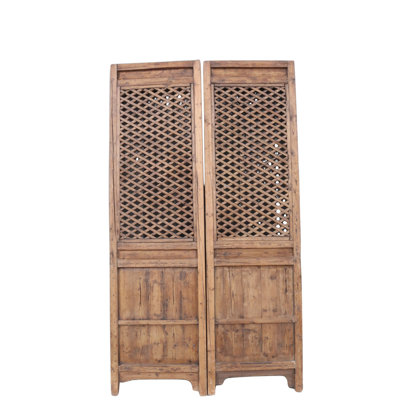 Unfinished Pine Double Sliding Screen Doors