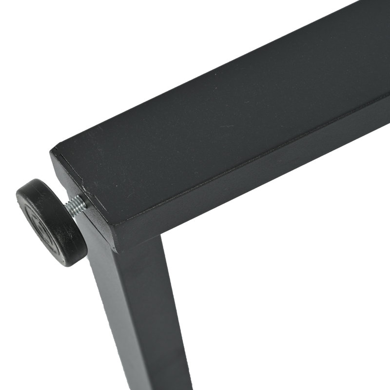 Cayemite Metal Base Dining Table, Black