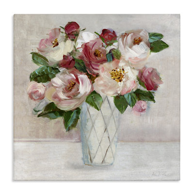 " Pink And Red Rose Bouquet " by Sally Swatland