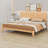 Modern Wood Platform Bed With Slat Support-50888964-50888969