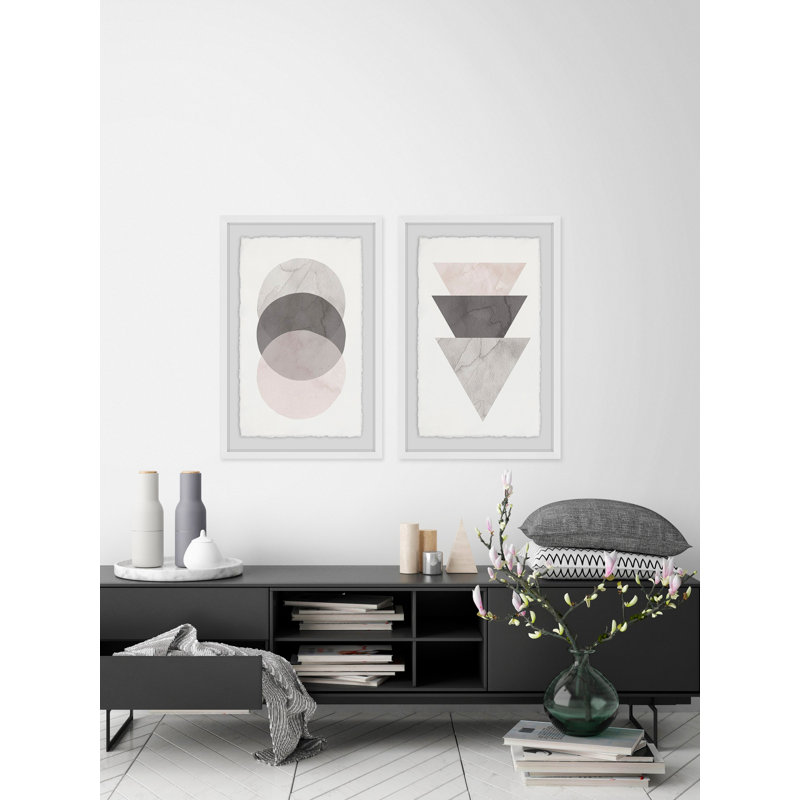 «Triple Shade Diptych» par Diana Alcala - ensemble de 2 reproductions, H 30 po x l 20 po x L 1,5 po