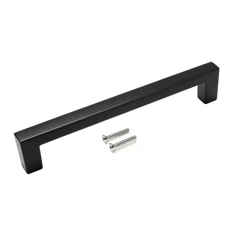 Poignées d'armoire, poignées de bar, poignées de tiroir et poignées modernes en acier inoxydable, Black, 35, 3 3/4"