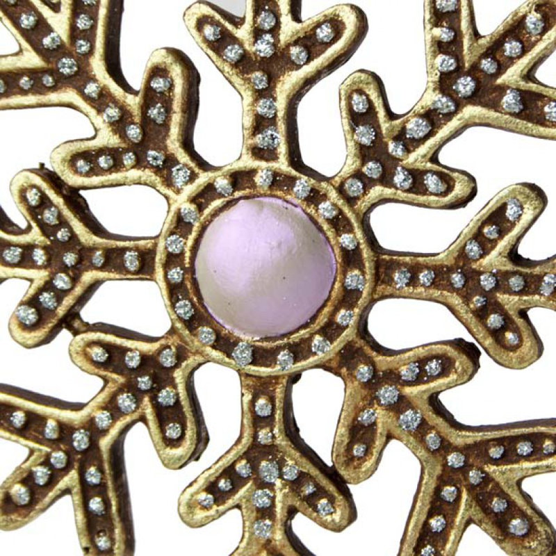18cm Holiday Shaped Ornament, Iridescent Pink