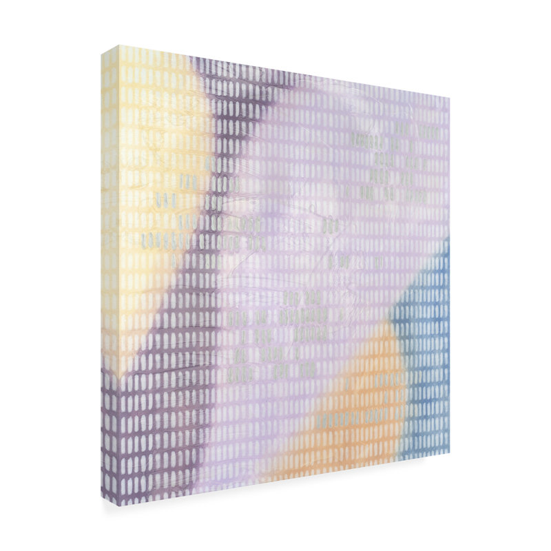 Art mural sur toile tendue - «Whispering Hues II» de Melissa Wang pour décoration de salon, de chambre à coucher ou de bureau - 18 x 18