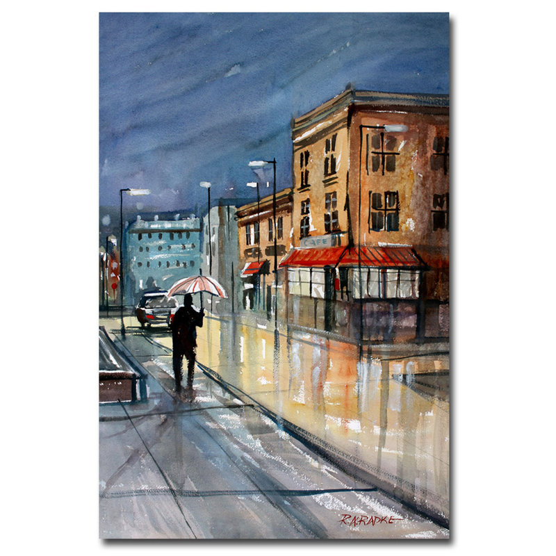 « night lights, green bay » par ryan radke, reproduction d’art sur toile, H 24 po x l 16 po x P 2 po