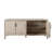 Palm Solid Mango Wood 4-Door Sideboard In Natural Finish W/ Woven Rope Door Fronts