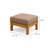 Galvan Solid Wood Teak Outdoor Ottoman-1188851270