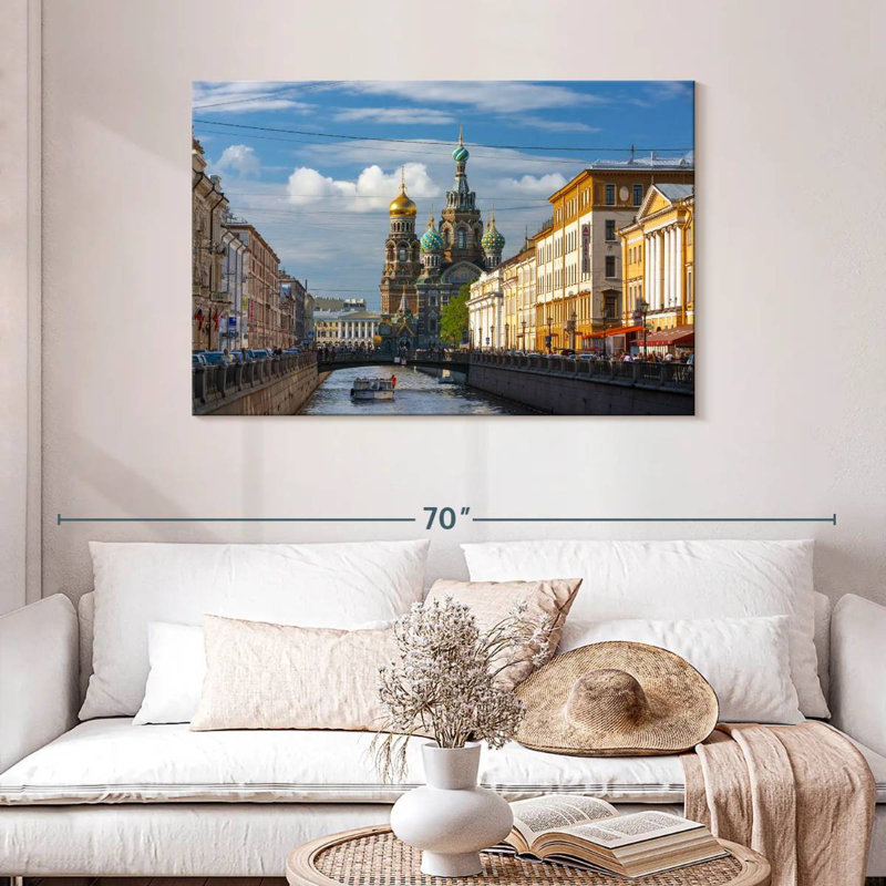 Vue du canal Nicci Griboyedov, H 30 po x l 45 po