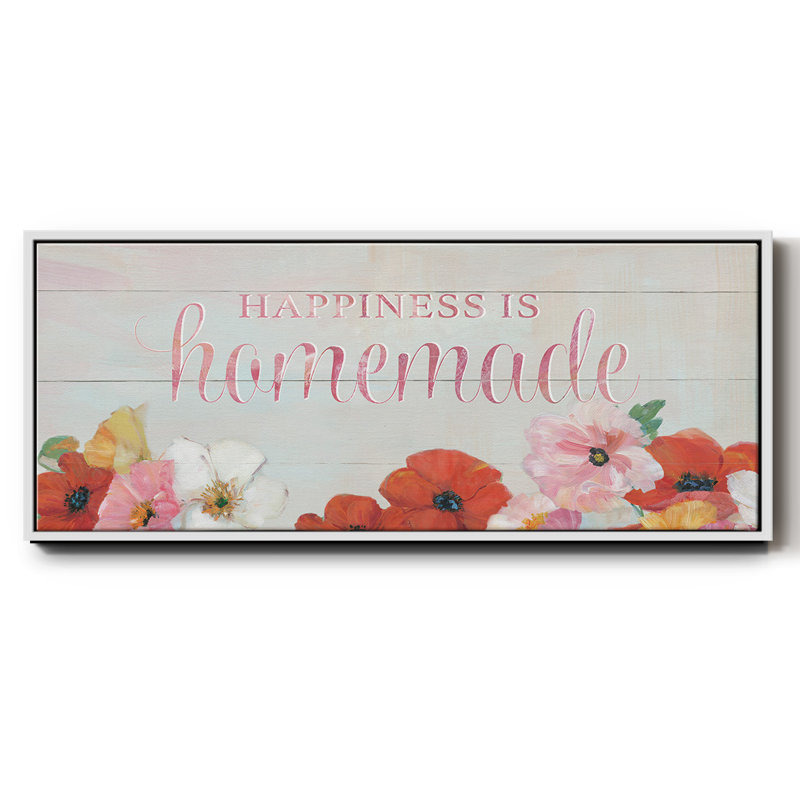 Happiness is Homemade- Framed Canvas