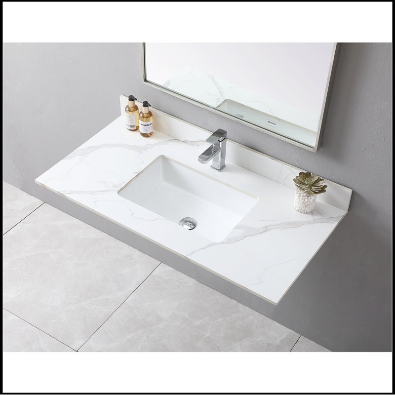 Plateau de meuble-lavabo simple Rosalio