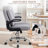 Criss Cross Ergonomic PU Leather Office Chair with Flip up Backrest and Armrests-124594316