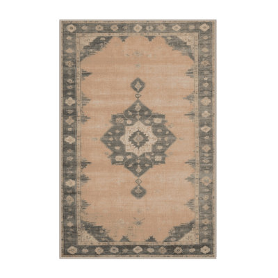 Machine Washable Overdyed Brown Area Rug