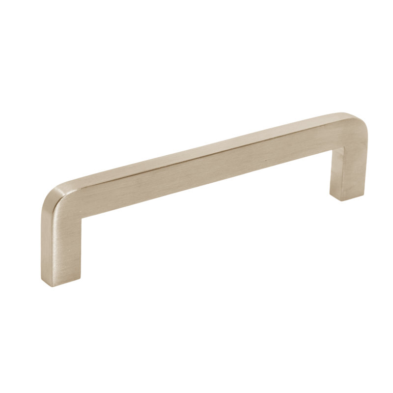 Rectangular Cabinet Pull, Satin Brass, 12"