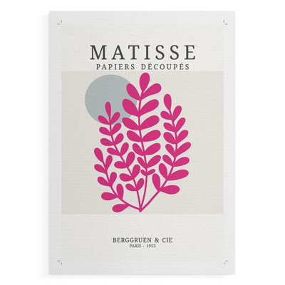Matisse CDxxI, reproduction encadrée - reproduction de toile seulement - non encadrée