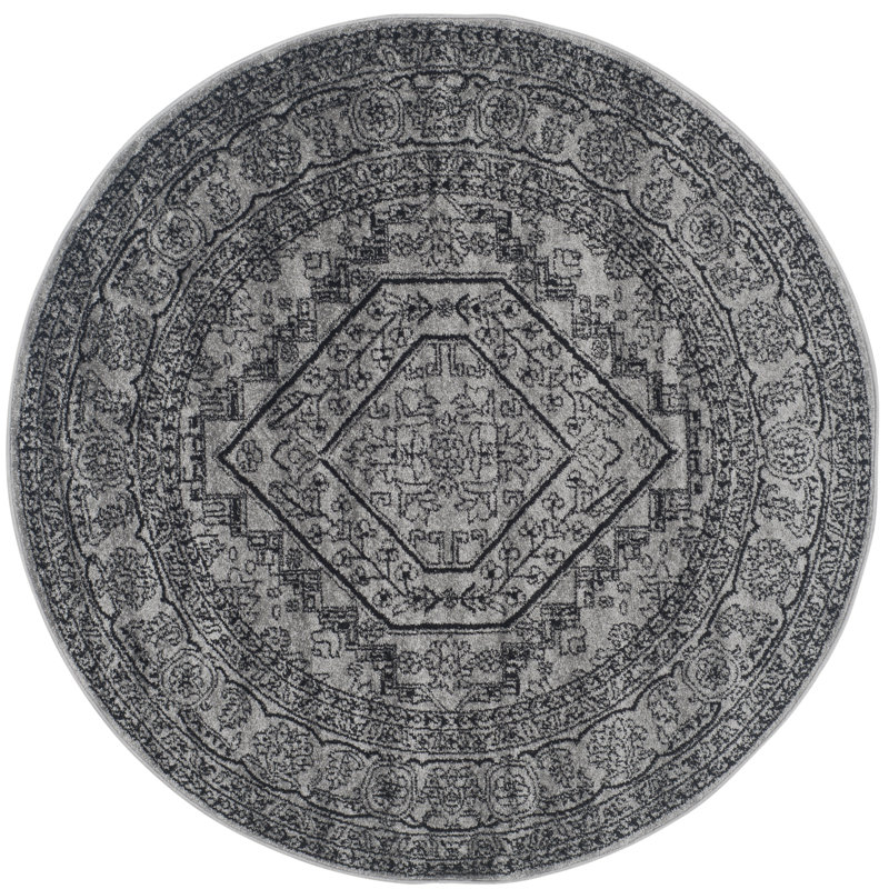 Amedee Performance Oriental Rug, Round 6'