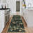 Floral Machine Washable Rug with Non-Slip Backing, Stain-Resistant Soft Low Pile Floor Mats, Foldable Farmhouse Indoor Carpet for Bedroom, Nursery-516586127