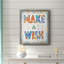 «Make A Wish», toile encadrée de qualité supérieure - prête à être accrochée-253218589-253218591
