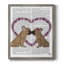 «French Kiss and Flower Heart», toile encadrée de qualité supérieure - prête à être accrochée-1480670158-1480670153
