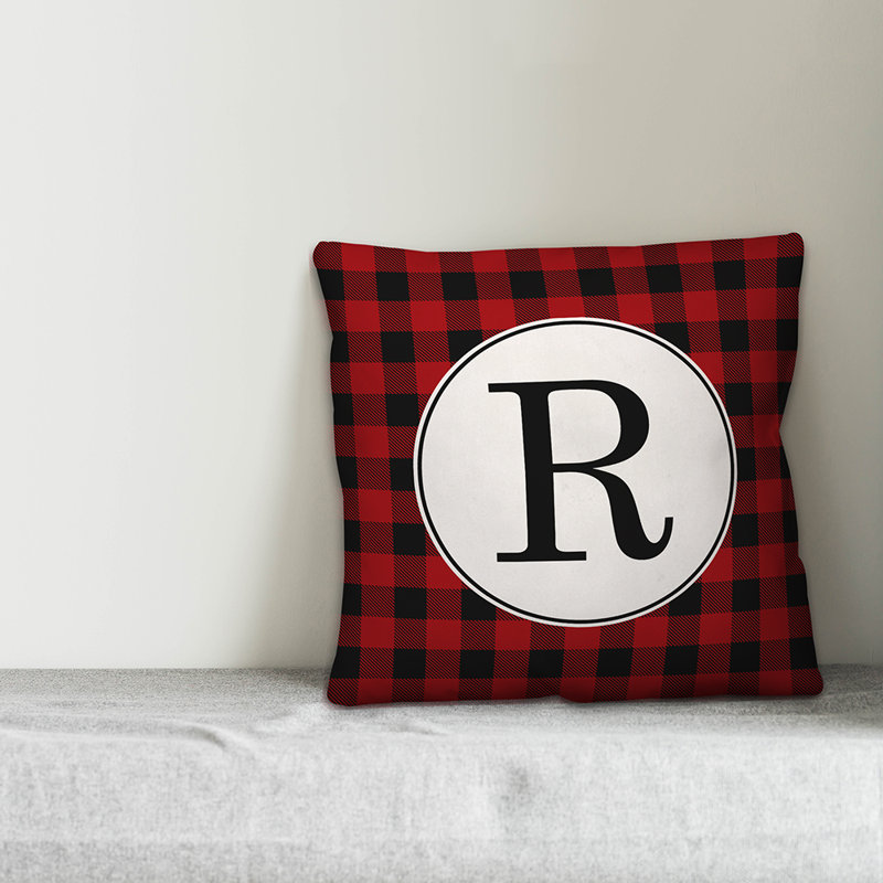 Plaid Throw Pillow, R