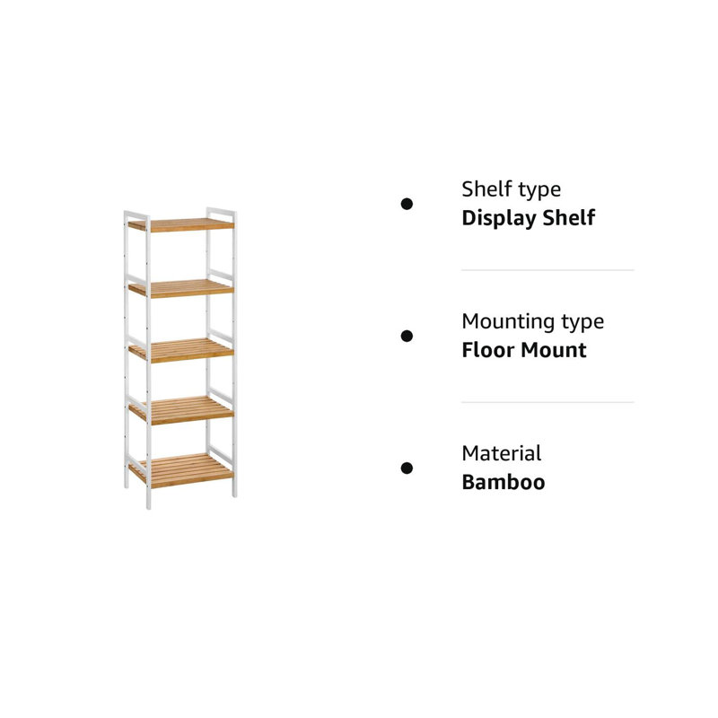 Cairo 142 cm H x 45 cm W Etagere Bookcase