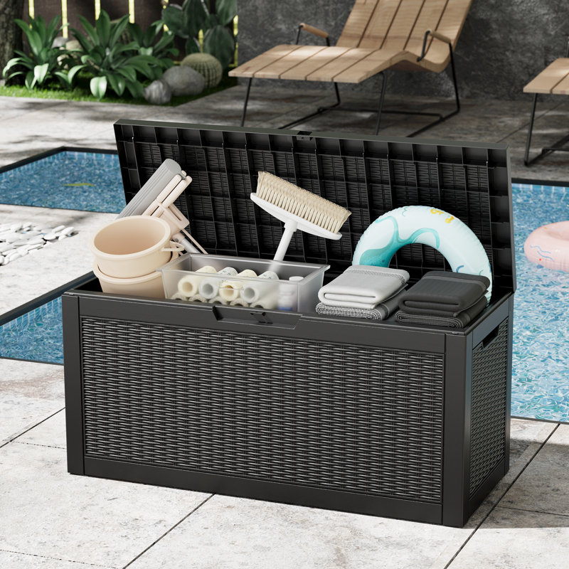 60-Gallon Storage Box – Durable and Versatile for Everyday Organization, 21" H x 42" W x 17" D