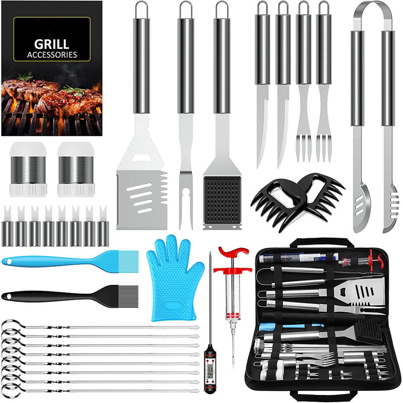 Stainless Steel Dishwasher Safe Grilling Tool Set