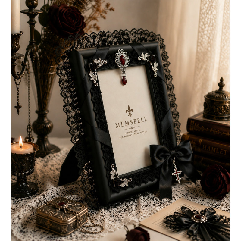 Gothic Picture Frame Eclipse Red